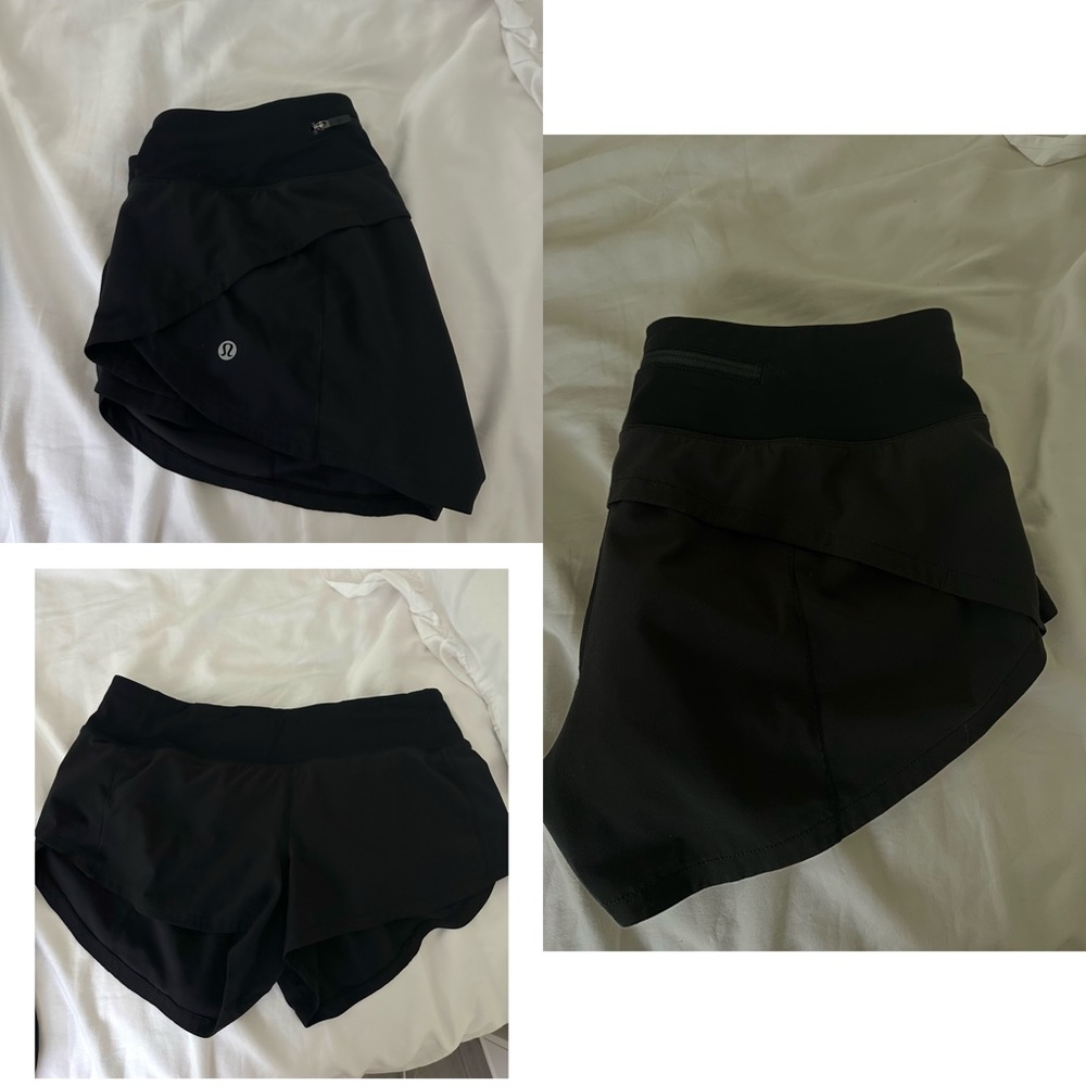 Black Lululemon Speed ups (low rise)